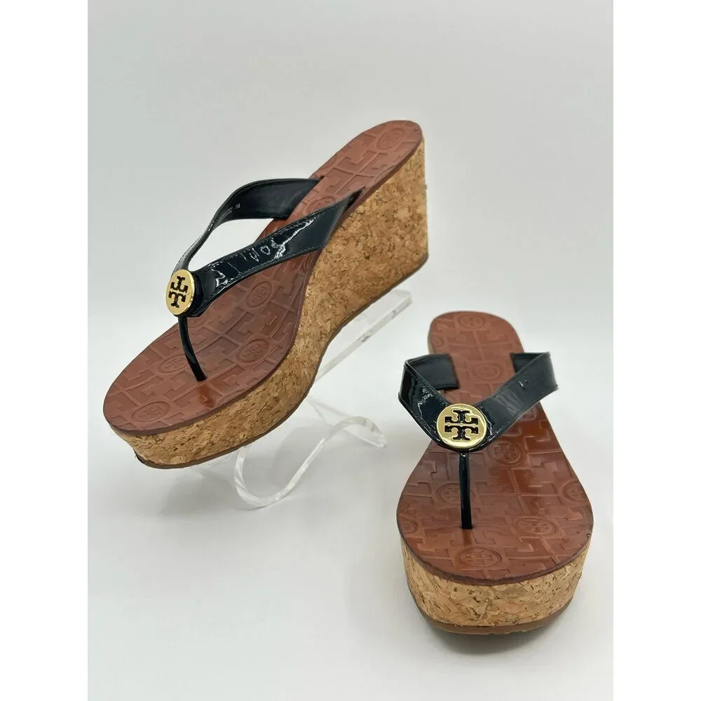 TORY BURCH Size 7M Black Women Sandal